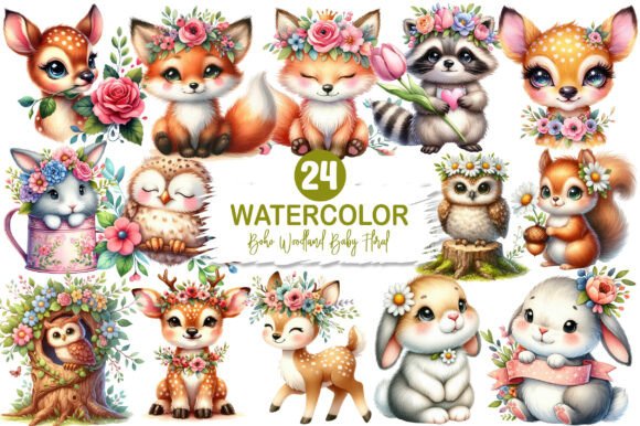 Download Boho Woodland Baby Floral - Boho Collection