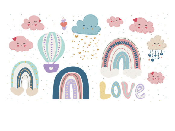 Download Boho Lovely Clipart SVG - Valentines Day - Boho Collection