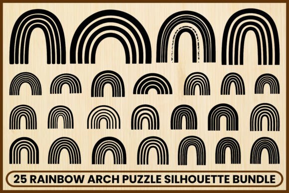 Download 25 Boho Rainbow Arch SVG Bundle - Boho Collection